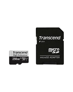 Карта памяти microSDXC TS256GUSD350V 256GB (с адаптером) Transcend