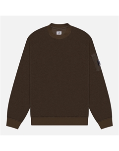 Мужская толстовка Reverse Brushed & Emerized Diagonal Fleece Mixed Crew Neck C.p. company