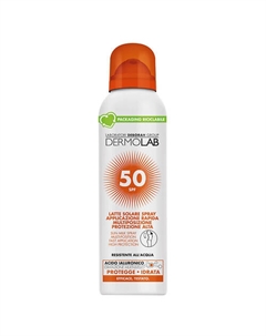 Солнцезащитное молочко-спрей для лица и тела Sun Milk Spray Multi-Position Fast Application High Protection Spf 50 Dermolab