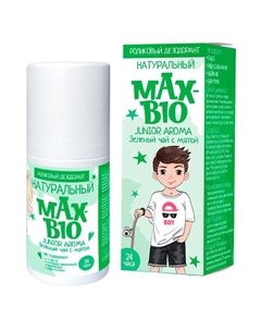 Подростковый дезодорант MAX-BIO JUNIOR AROMA Зеленый чай с мятой 50.0 Max-f deodrive