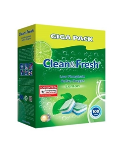 Таблетки для посудомоечной машины 100.0 Cleanandfresh