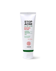 STOP ACNE Очищающий гель для умывания AHA + BHA + TEA TREE 120.0 Hiskin