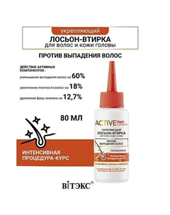 Лосьон-втирка укрепляющий для волос и кожи головы Active HairComplex 80.0 Витэкс