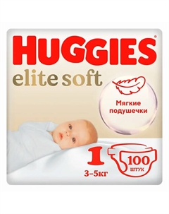 Подгузники Elite Soft для новорожденных 3-5кг 100.0 Huggies