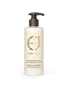 Шампунь-блеск с протеинами шёлка и семенем льна Shine Shampoo OLIOSETA ORO DI LUCE 750.0 Barex