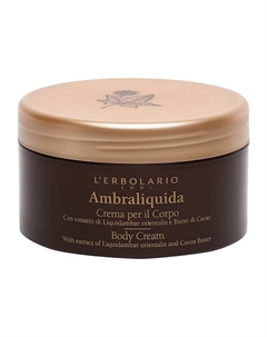 Крем для тела с ароматом Амбрового дерева Ambraliquida Body Cream L'erbolario