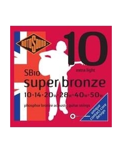 Струны для акустической гитары SB10 Strings Phosphor Bronze Rotosound