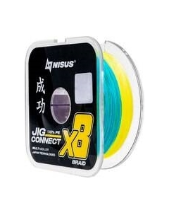 Леска плетеная Jig Connect X8 PE Multicolor 3.0 0.28mm / T-N-JC-X8-0.28-150-M Nisus