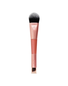 Двусторонняя кисть для тональной основы и консилера Dual Ended Cover + Conceal Brush Real techniques