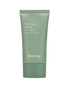 Крем для лица солнцезащитный с экстрактом чайного дерева Tea Tree Biome Calming Sun Cream SPF50+/PA++++ Farmstay