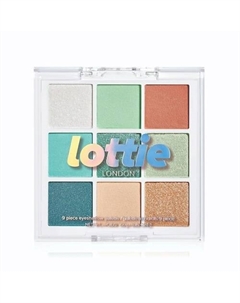 Палетка теней для век 9 оттенков Totally Mint Lottie london