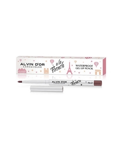 Водостойкий гелевый карандаш для губ WATERPROOF GEL LIP PENCIL A LA FRENCH Alvin d'or