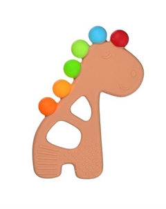 Прорезыватель силиконовый Rainbow giraffe Uviton