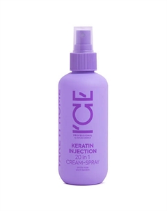 Кератиновый крем - спрей для повреждённых волос Keratin Injection 20 in 1 Cream - Spray Ice by natura siberica