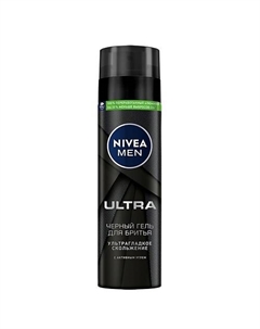 MEN Черный гель для бритья "ULTRA" Nivea