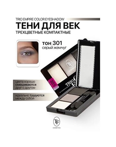 Тени для век Трехцветные компактные Trio Empire Color Eyeshadow Tf