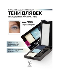 Тени для век Трехцветные компактные Trio Empire Color Eyeshadow Tf