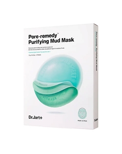 Обновляющая маска для лица с зеленой глиной Dermask Pore∙Remedy Purifuing Mud Mask Dr.jart+