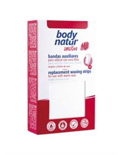 Полоски для депиляции теплым воском Replacement Waxing Strips Body natur