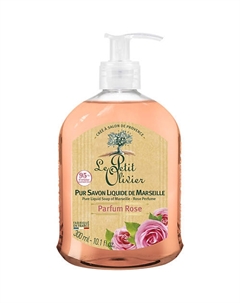 Мыло марсельское жидкое Роза Parfum Rose Liquid Soap Le petit olivier