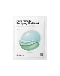 Обновляющая маска для лица с зеленой глиной Dermask Pore∙Remedy Purifuing Mud Mask Dr.jart+