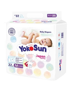 Подгузники M (5-10 кг) 22.0 Yokosun