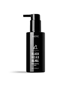 Гель очищающий с углем против черных точек Black Head All Kill Bubble Cleansing Pack Nacific