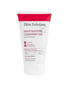 Гель для умывания для проблемной кожи Skin Solution Daily routine cleansing gel Wild nature