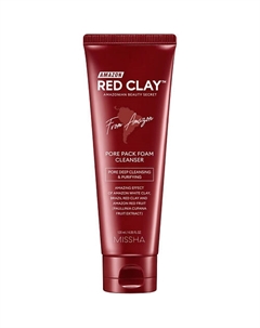 Пенка для умывания и очищения пор Amazon Red Clay с амазонской глиной Missha