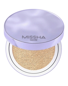 Тональный кушон c антивозрастной сывороткой Glow Layering Fit Cushion Missha