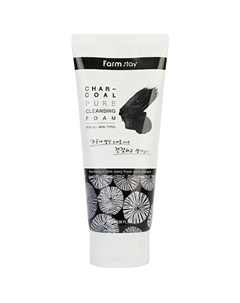 Пенка очищающая для лица с древесным углем Charcoal Pure Cleansing Foam Farmstay