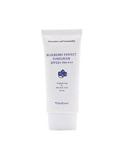 Крем для лица солнцезащитный с экстрактом черники Blueberry Perfect Sunscreen SPF 50+ PA++++ Bellflower