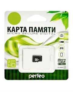 Карта памяти microSDHC Class 10 16GB [PF16GMCSH10] Perfeo