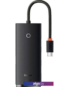 USB-хаб Lite Series 4-Port USB A - Type C WKQX030301 (0.25 м, черный) Baseus