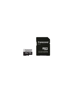 Карта памяти MicroSDXC 128GB + адаптер (TS128GUSD350V) Transcend