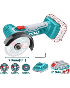 Угловая шлифмашина TAGLI76017 (с 1-им АКБ) Total