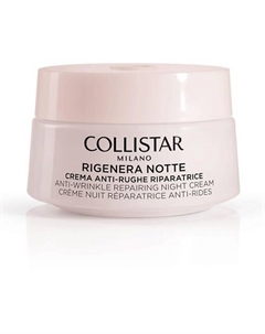 Крем восстанавливающий для лица и шеи против старения Rigenera notte anti-wrinkle repairing night cream Collistar