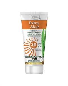 Солнцезащитный крем для всей семьи фактор 30 "Extra Aloe" 100.0 Family cosmetics