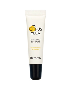 Бальзам для губ с экстрактом юдзу Citrus Yuja Vitalizing Lip Balm Farmstay