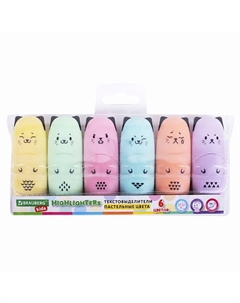 Набор текстовыделителей мини KIDS, CUTE CATS PASTEL Brauberg