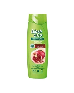 Шампунь Невероятный блеск и защита. Гранат. Для окрашенных волос Shampoo With Pomegranate Extract For Coloured Hair Wash&go