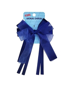 Синий бант на резинке SCHOOL Collection Blue bow elastic Moriki doriki