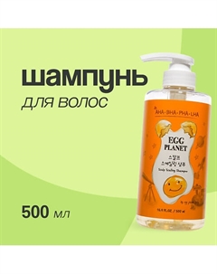 Шампунь для волос с AHA, BHA, PHA, LHA - кислотами 500.0 Egg planet