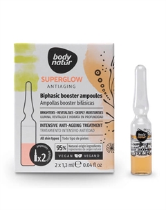 Ампулы для лица двухфазные Superglow Antiaging Biphasic Booster Ampoules Body natur