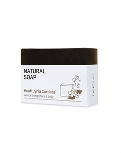 Мыло твёрдое с хауттюйнией сердцевидной Natural Soap Houttuynia Cordata Pureforet