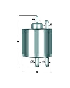 Топливный фильтр KL87 Knecht/mahle