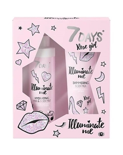 Набор косметики, подарочный ILLUMINATE ME ROSE GIRL 7days