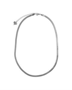 Серебристая цепь плетения Снейк Uvi jewellery