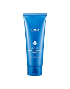 Увлажняющая пенка с ледниковой водой Аляски и морской солью Aqua Rich Deep Cleansing Foam 150.0 Ottie