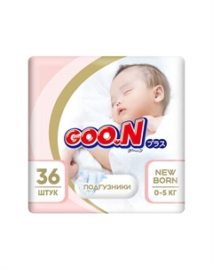 Подгузники Pink NB (0-5 кг) 36.0 Goo.n